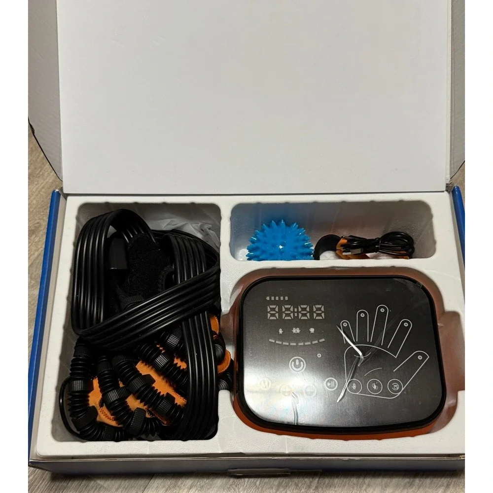 MZU Rehabilitation Robotic Glove for Hemiplegia Stroke Paralysis Arthritis, LEFT
